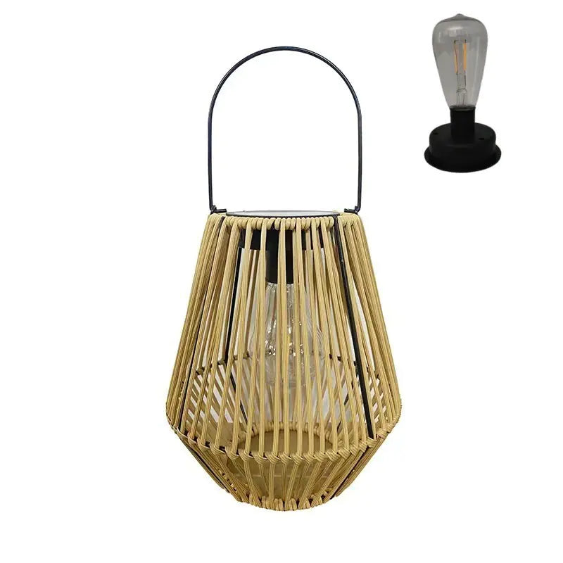 Håndlavet solcelle-vævet lanterne