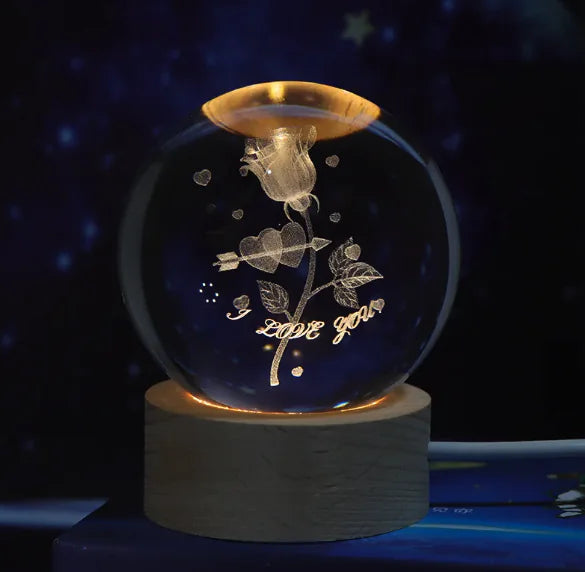 Krystalkugle Natlampe