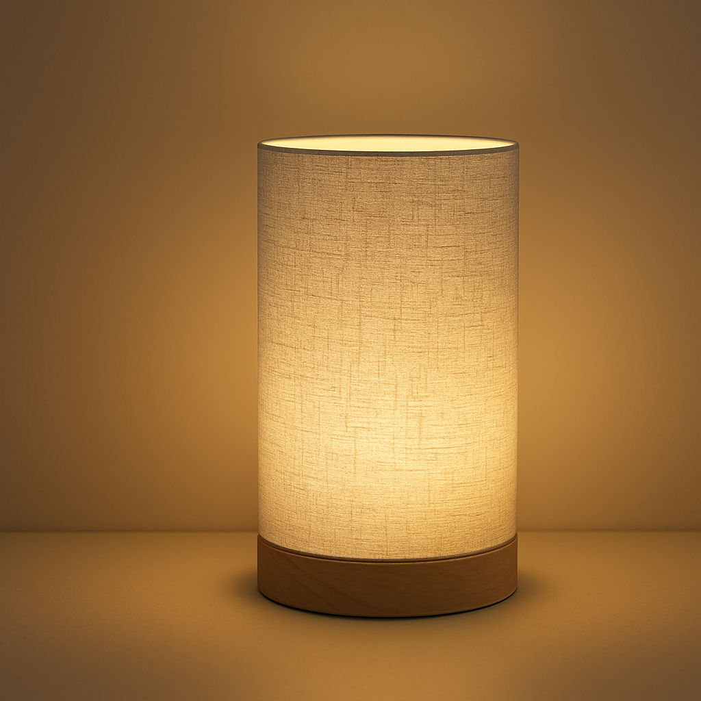 Blomsterlampe i stof