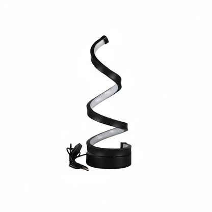 Spiral skrivebordslampe