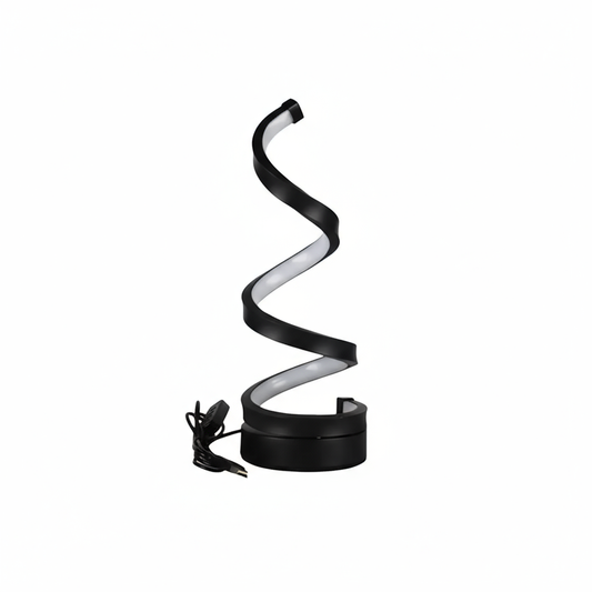 Spiral skrivebordslampe