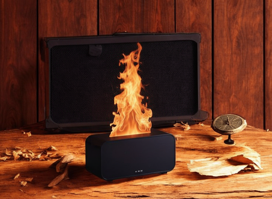 Flammeeffekt aromadiffuser luftfugter